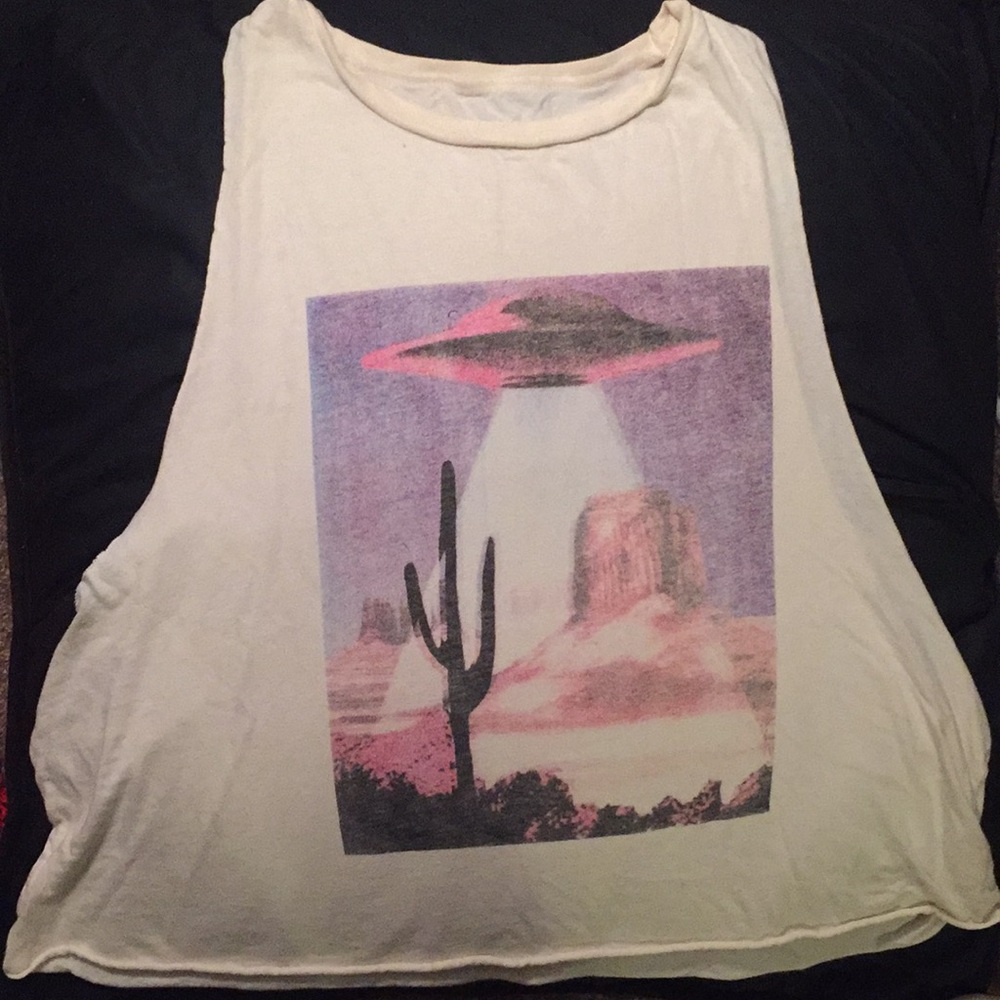 Alien / UFO / Space cutoff tank top 👽🛸